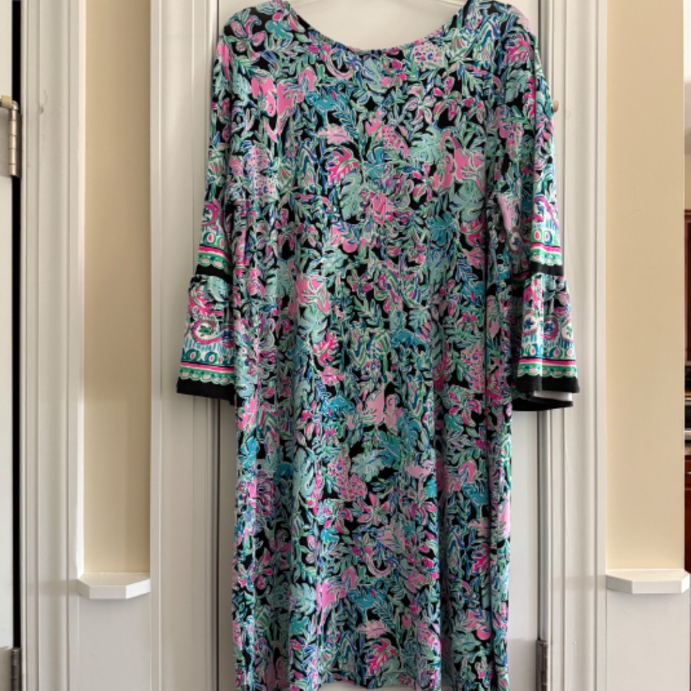 LN Lilly Pulitzer Ophelia Dress. Onyx Let's Get Wild.  Size XXL - Picture 3 of 4